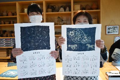 完成したカレンダー