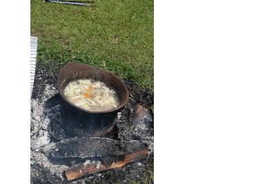 煮炊きのようす