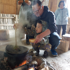 （イメージ）縄文土器で煮炊き体験
